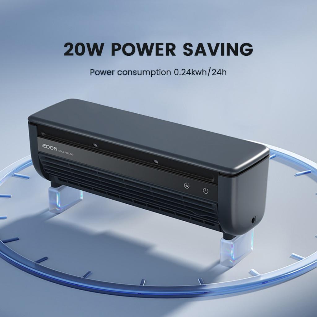 EDON E868 Wandmontage Luchtkoelventilator 20W Vermogen Snelle Koeling Eenvoudig te Installeren Bladloos Huis Keuken Airconditioning Ventilator