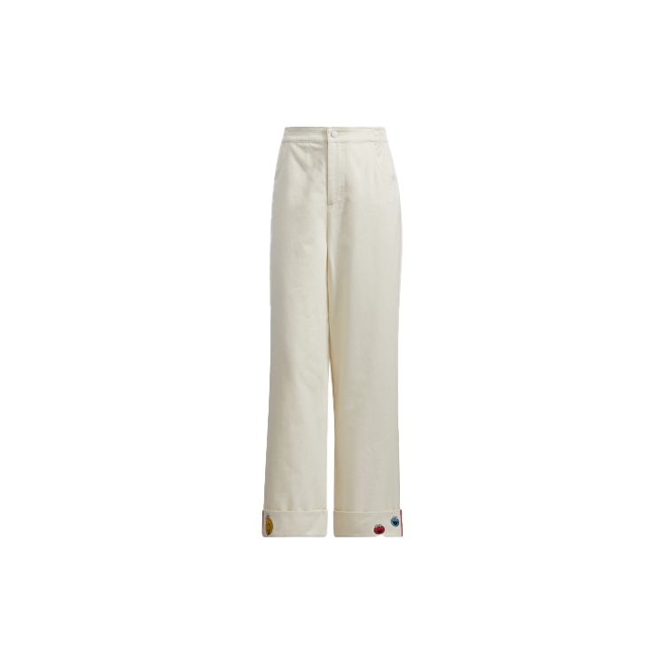 adidas x Sesame Street Unisex Straight Solid Breathable Casual Pants White HD7276 S
