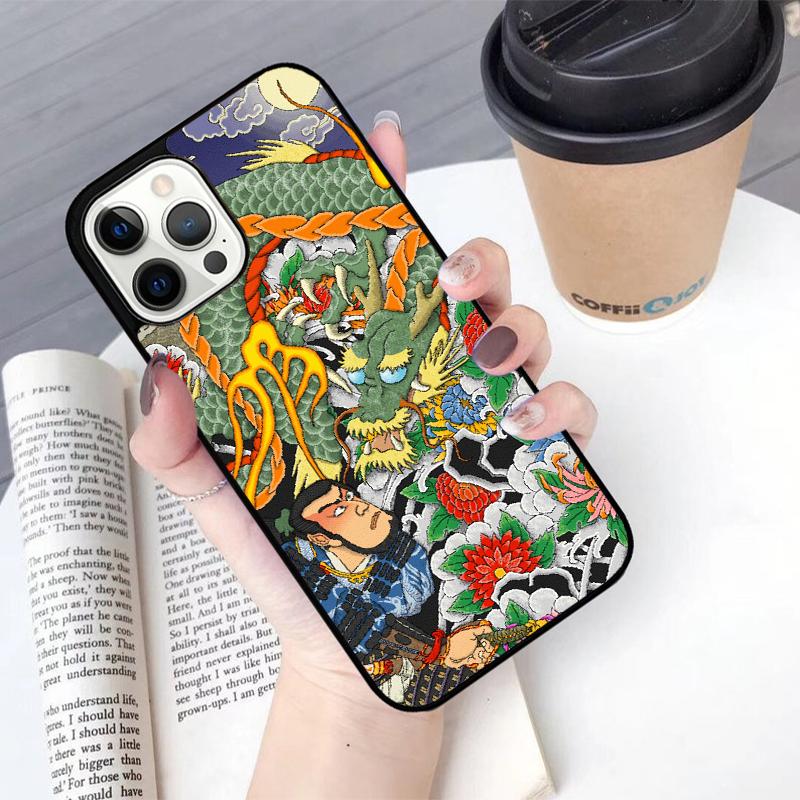 Yakuza Dragon Tattoo Mobile Phone Cases Cover For iPhone 17 Air 16 15 14 12 13 11 Pro MAX apple Plus SE2020 Coque