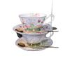 European Bone China Coffee Cup Set, Afternoon Tea Set, High-End Exquisite Ceramic, British Black Tea Cup And Saucer Set, Souvenir Gift