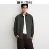Peacebird Men's Business Casual Long-Sleeve Shirt