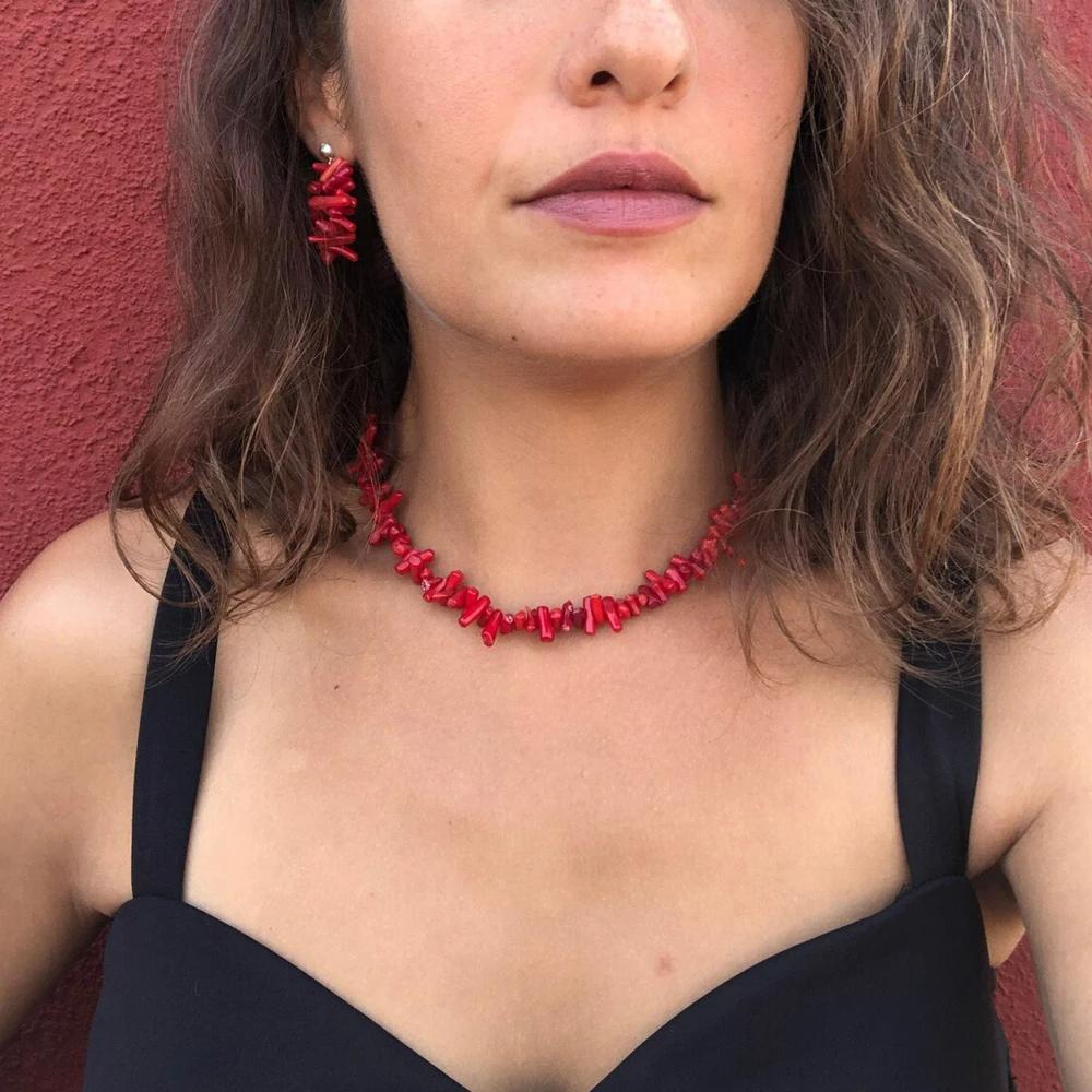 New Fashion Bohemian Jewelry Natural Stone Chokers Chips Lapis Rose Quartz Amethyst Crystal Necklaces Women Jewelry