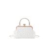 PU Women's Top-Handle Bags Hasp Chains Ladies Shoulder Bags  Light Luxury Simplicity Pearl Hot Sale