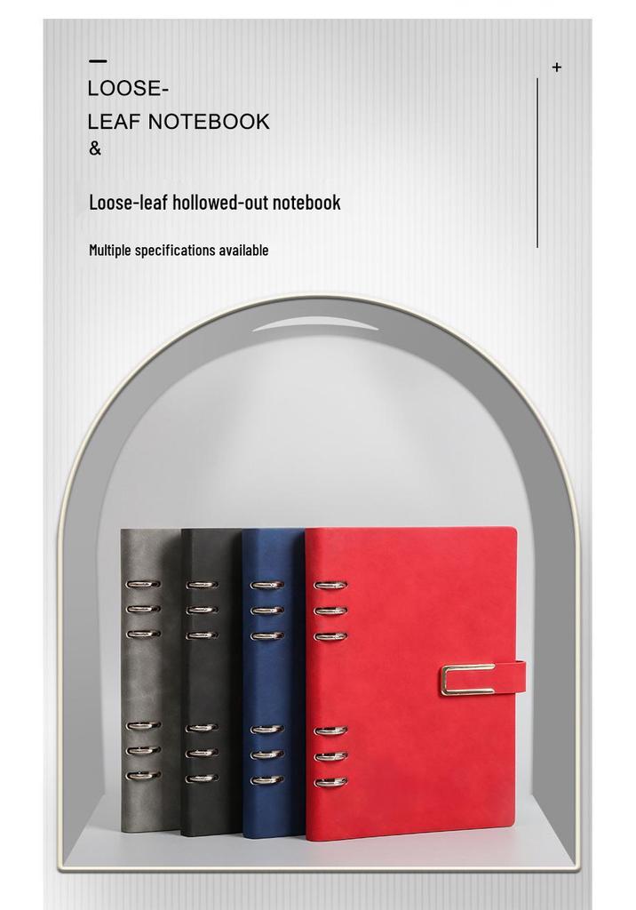 A5/B5 Loose-leaf Notepad: Business Meeting Notebook with Detachable Pages and Custom Logo Printing