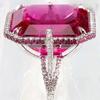 High-end luxury exquisite square zircon simulation alloy ring women's ring engagement ring