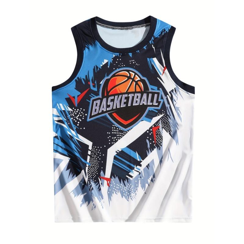 Mens 77 Number Basketball Tank Top Unique Graphic Sleeveless O Neck Vest Breathable Quick Dry Sport Jersey For Man Clothes