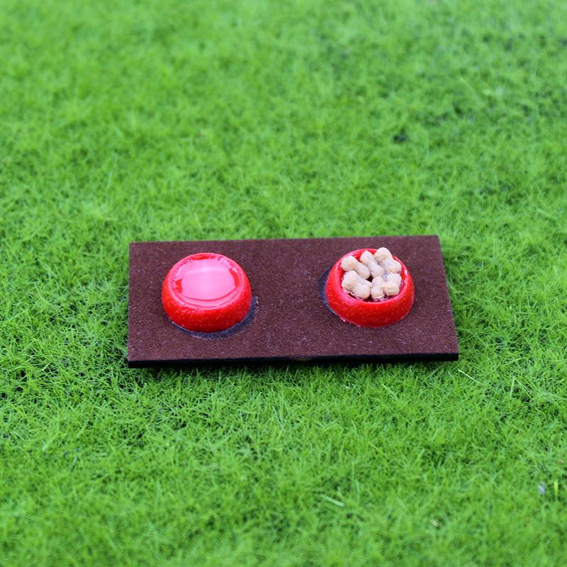 Miniature Dollhouse Pet Food Bowl: Cat & Dog Accessories (D503)