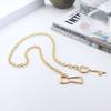 Design Matte Thick Chain Key Pendant Necklace For Women Jewelry Gift Trend  Long Necklace Accessories