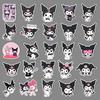 50 Cartoon Sanrio Kuromi Stickers for Kids: Graffiti, Fridge, Helmet, Laptop, Water Cup