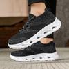 Men's Casual Running Shoes Thick Bottom Breathable Mesh Upgraded Version Lightweight Fashionable Shock Absorption Summer Sneaker