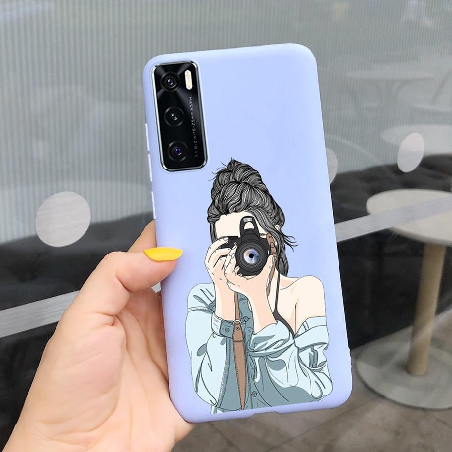 For Vivo Y70 Case 6.44'' Fashion Girls Soft TPU Silicone Back Cover For Vivo Y70 2020 Y 70 With NFC Phone Cases for vivoY70 Bag