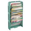 Classroom Bookshelf Large Capacity Multi Layer Book Organizing Storage Shelf for Students Classroom Home Green