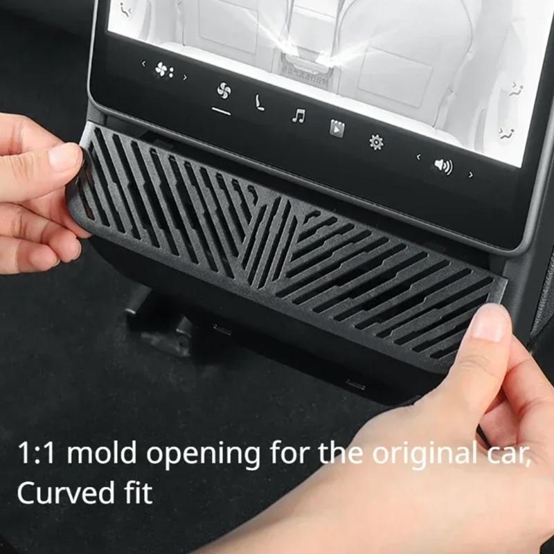 For Tesla Model 3 Juniper 2025 Under The Seat Air Outlet Protection Cover Net Rear Air Conditioning Outlet Mesh Car Accessories
