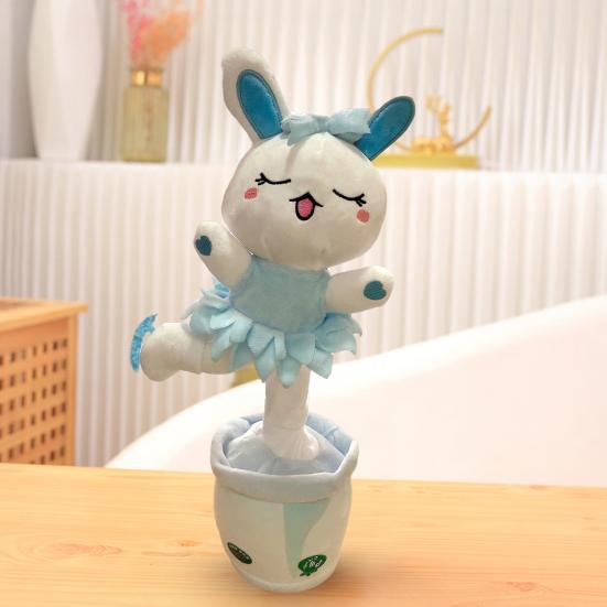 Electric Dancing Sunflower Toy Repeats What You Say Recording Singing Plush Potted Flower Toy Toddlers Educational Interactive Plushie Musical Toy