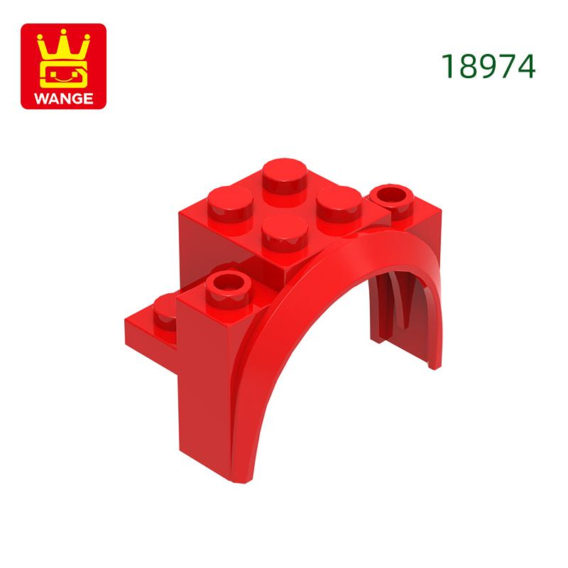 37 Stück/Los 18974 Bogen Abgerundeter Fahrzeugblock Moc Farbige Zubehörteile Kompatibel mit Stein DIY Kinderspielzeug Montageteile