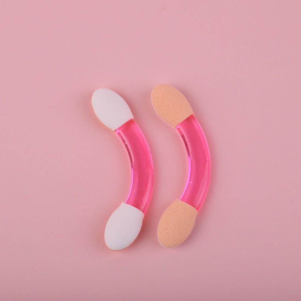 Multi-color Double-ended Eyeshadow Stick with Blender and Sponge Brush for Easy Application