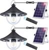 Solar Indoor Outdoor Shed Light with 3000LM 3 Color Temperatures 5 Modes Solar Powered Hanging Barn Light with Remote for Shed