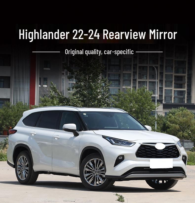 Toyota Highlander 22-24 Rearview Mirror Shell with Turn Signal Reflective Frame
