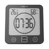 BALDR Waterproof Bathroom Wall Clock with Thermometer, Hygrometer, Suction Cup, and 1/10-Minute Countdown Timer
