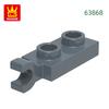 Non-Toxic 253Pcs/Lot 63868 Plate Special 1X2 With Handles Thin Block Moc Color Accessories Compatible With Brick Diy Children'S Toy