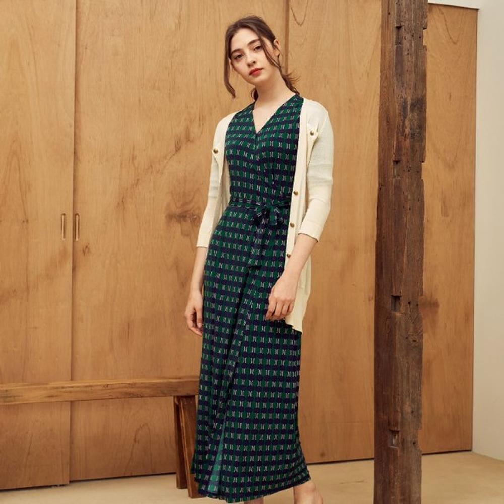 Lipbbam Creora Romona Robe Longue Cache-cœur Manches 3/4 Ldm10gv101