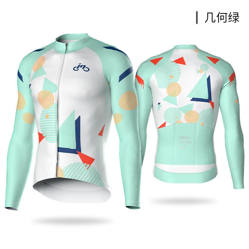 Mens Cycling Jersey Long Sleeve Quick Dry Tight Fit Road Mountain Bike Sport