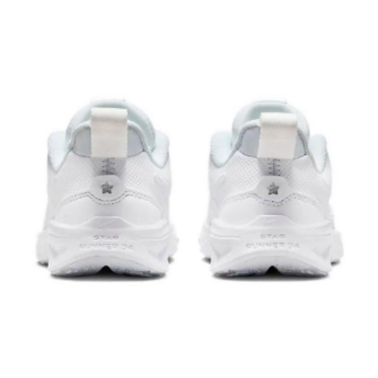 Nike Star Runner 4 PS Triple White Kids Sneakers Pure-Platinum DX7614-100