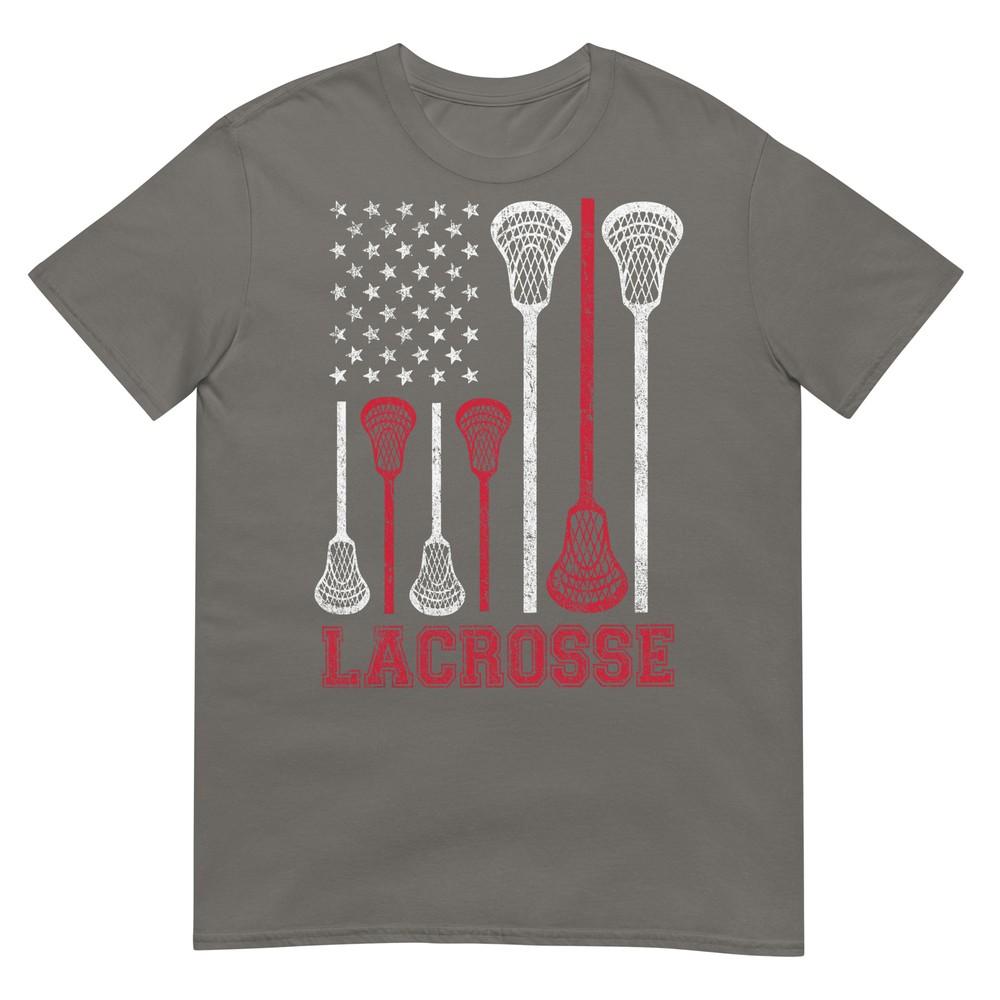 Lacrosse American Flag Lax Unisex Unisex Boys Girls Gifts Tshirt