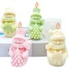 New Cute Hat Scarf Snowman Candle Silicone Mold Hold Snowflake Christmas Tree Plaster Soap Resin Mould HOME Decor Gift 2024