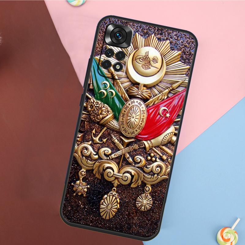 Ottoman Empire Coat Of Arms Cover For Xiaomi Redmi Note 13 Pro 14 12 11 9 10 9S 10S 11S 12S Redmi 14C 10C 12C 13C Case