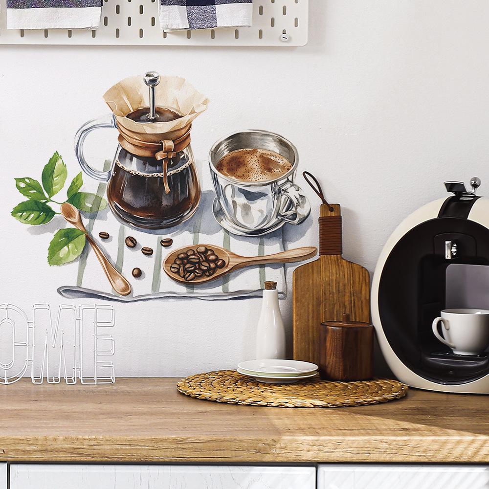 Einfache Kaffeetasse Coffee Shop Restaurant Wand Verschönerung Dekoration Wandaufkleber