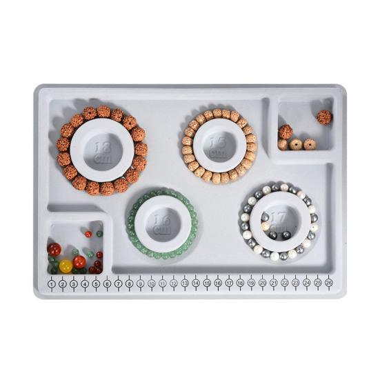 Bead Design Board DIY Jewelry Making Tray Flocked Bead Organizer