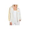 Adidas Originals Zip Stripe Logo Print Jacket Women Outerwear Off-White IT9875