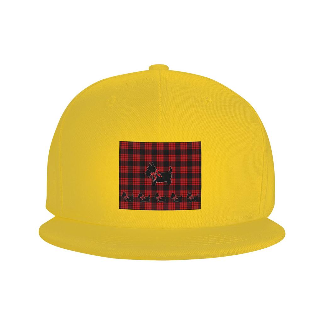 Black Scottie Dog Plaid Tartan Scottish Terrier LoverBaseball Caps Snapback Baseball Hats Casual Casquette Outdoor Unisex