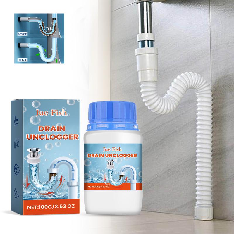 Pipe Clog Dredging Powder Water Piping Drain Cleaner Ditch Cleaning Deodorization Sewer Cleaning Toilet Sink Dredge Detergent 1pcs