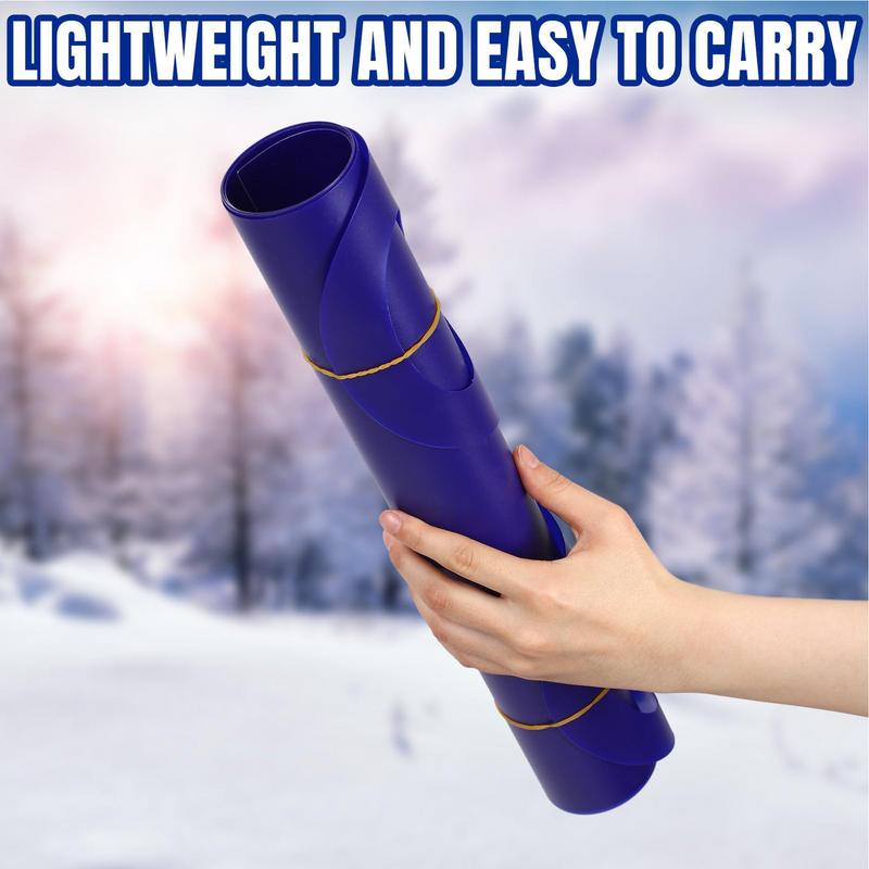 Toddler Snow Sled Lightweight Roll Up Snow Sled Flexible Roll-Up Snow Sled For Children Portable Toddler Snowboard Sled For Snow
