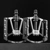 WEST BIKING Professionelle Fahrradpedale 280g Leichtes CNC-Aluminium 3-fach-Lager aus Molybdänstahl Erweiterte Fahrradteile