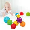 6 Piece First Baby Ball Set Baby Hand Massage Multi Textured Sensory Soft Balls