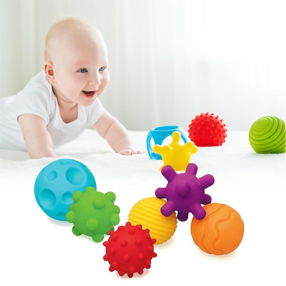 6 Piece First Baby Ball Set Baby Hand Massage Multi Textured Sensory Soft Balls