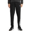 adidas Calças de Moletom Listradas com Estampa de Logo e Cintura Elástica Calças Masculinas Preto BK7414