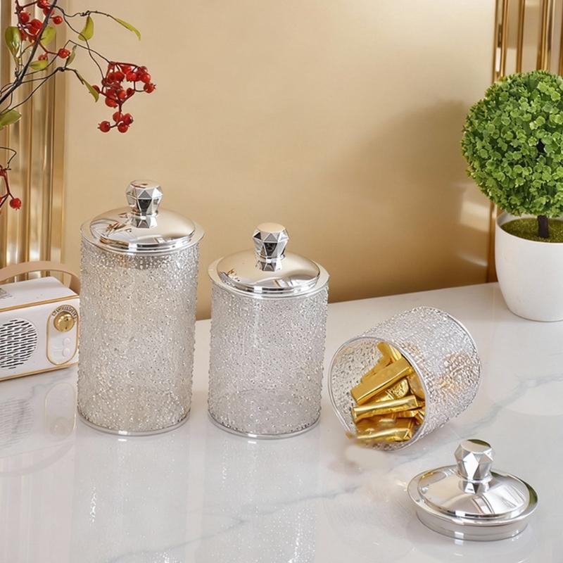 3 Pieces Premium Sealed Food Canisters Perfect For Coffee Tea And Dry Goods Storage Transparent Organizers Jars