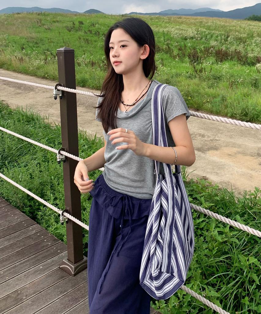 Masmarulez Maxi Easy Shoulder Bag_Stripe
