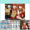Adorable Cartoon Santa Claus Interactive Puzzle Diy Face Stickers For Kids Fun