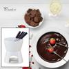 Keramik-Schokoladenfondue-Butterwärmer-Set, Schmelzschale für Käse, Karamell, hochtemperaturbeständige Keramik, gleichmäßiges Erhitzen, Schokoladen-Dip-Set