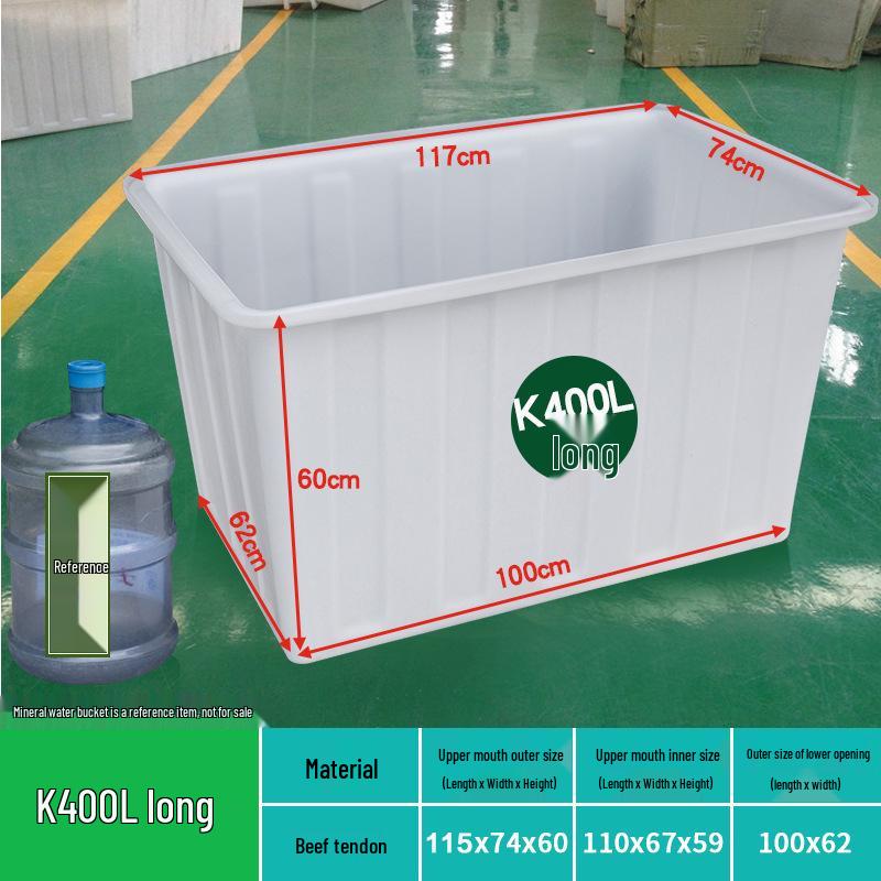 Tanque de Agua de Plástico Grueso Rectangular Grande para Piscicultura, Acuicultura y Almacenamiento