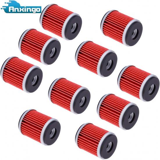 Oil Filter Replacement For Yamaha YFZ450 YFZ450R YFZ450W YFZ450X YZ250F YZ450F WR250F(Pack Of 10)