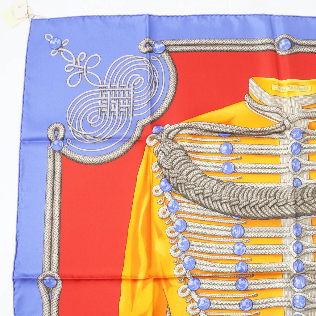 Pristine HERMES scarf Galons et Brandebourgs silk Women Used