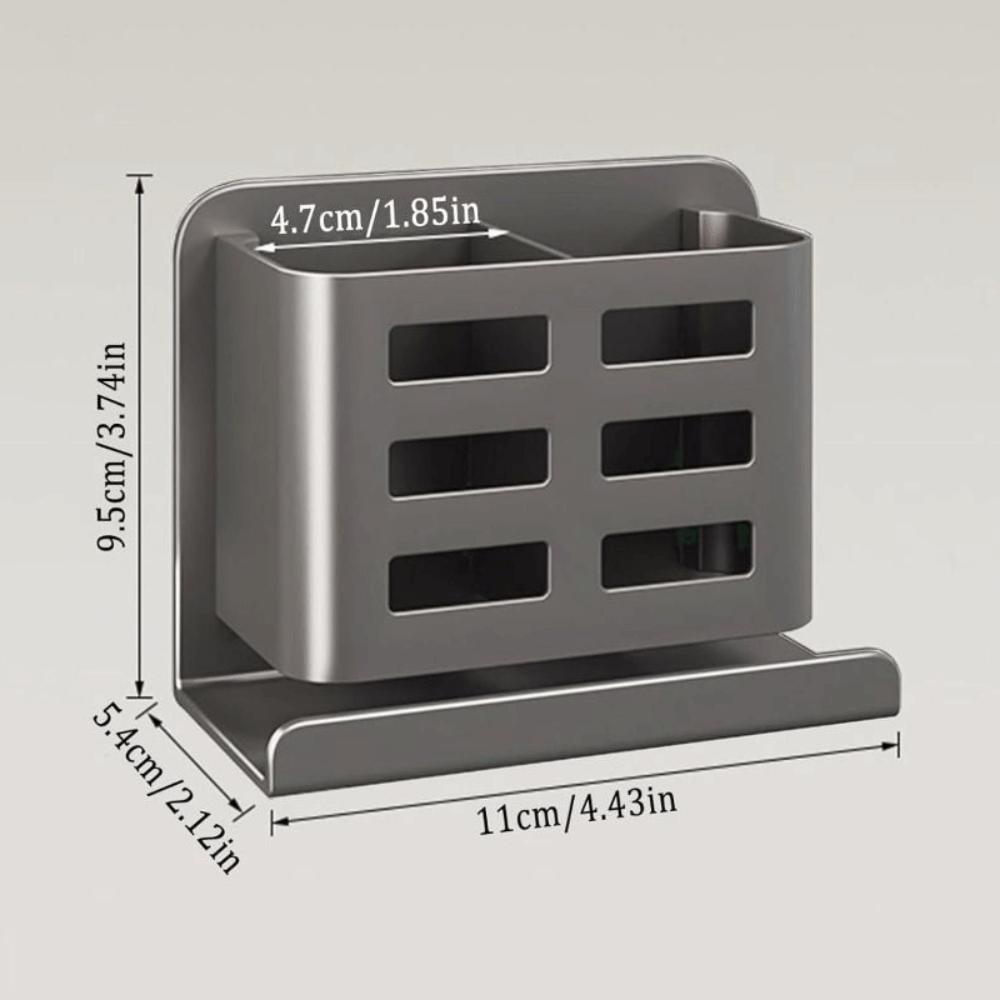 No Punching Bathroom Storage Rack Aluminum Zinc Zinc Alloy Shaver Storage Stand  Kitchen