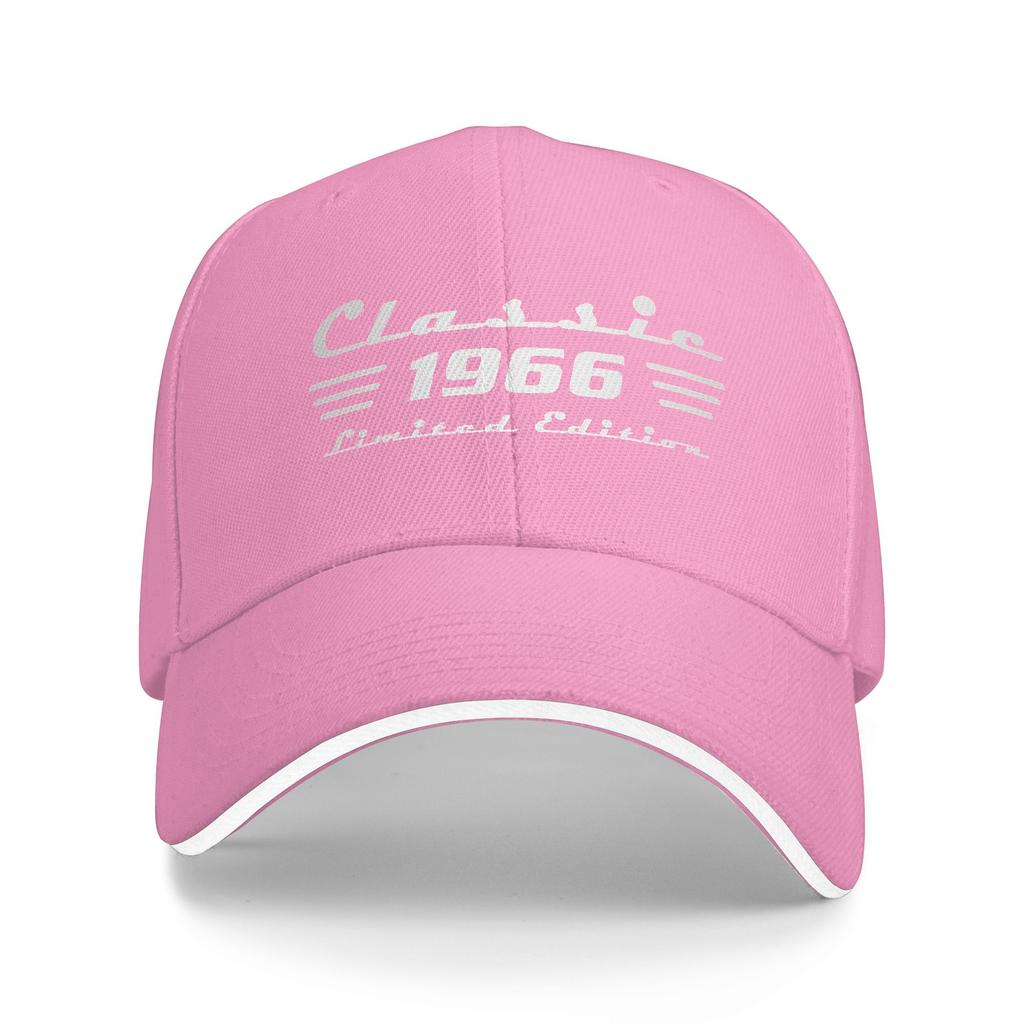 Summer Classic 60 Birthday Decorations 60yr 1966 60th Birthday Baseball Cap Outdoor Gym Fitted Retro Print Sun Hip Hop Hats