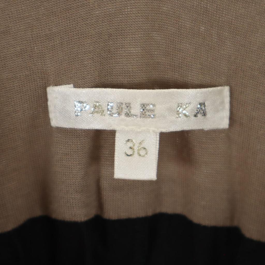 PAULE KA By color No sleeve one piece 36 Black stretch Women Used